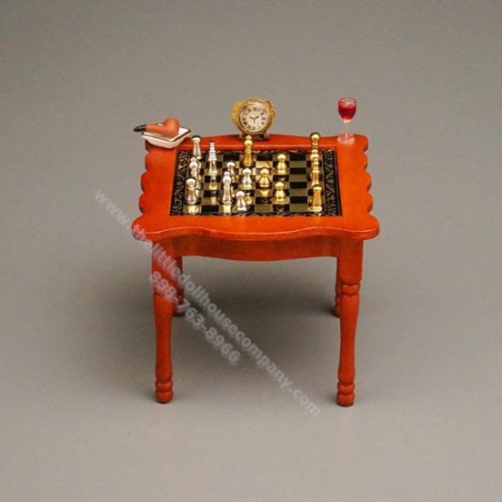 (image for) Miniature Gentlmans Chess Table