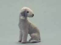 (image for) Miniature Sitting Bedlington Terrier by Karl Blindheim