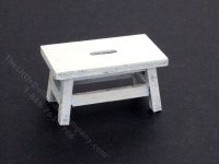 (image for) Dollhouse Miniature White Stool