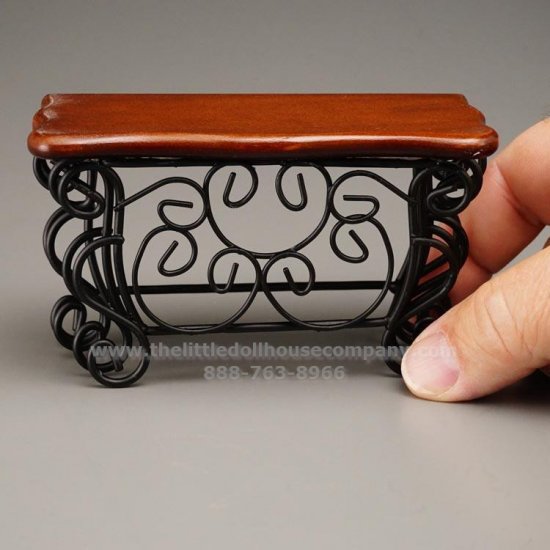 (image for) Miniature Wood Topped Metal Sideboard