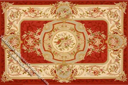 (image for) Dollhouse Scale Model Medium Sized French Aubusson Rug