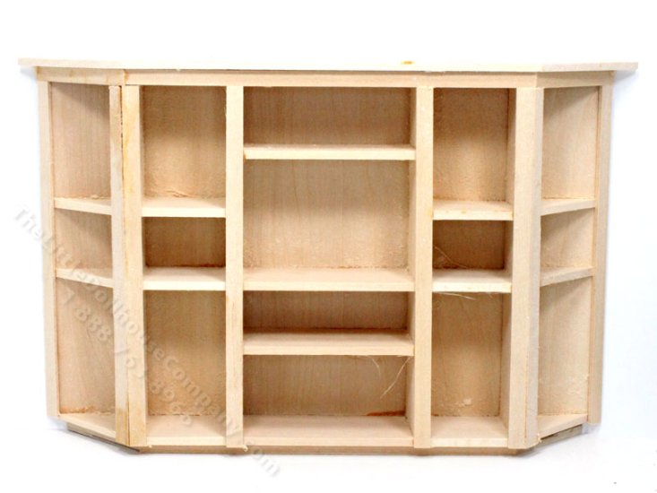 (image for) Miniature Unfinished Entertainment Centre for Dollhouses