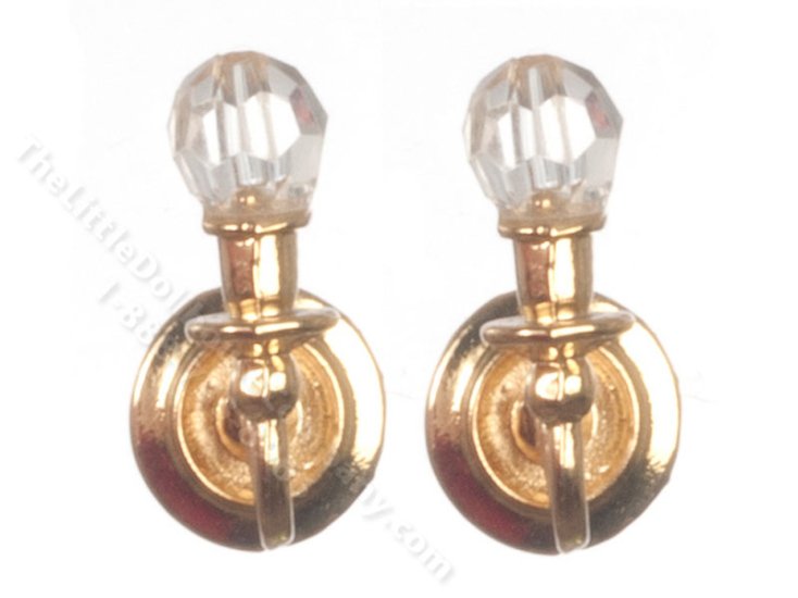 (image for) Miniature Non-Electric Wall Sconces for Dollhouses