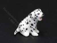 (image for) Miniature Porcelain Dalmatian Figurine for Dollhouses