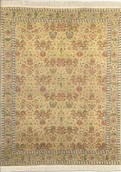 (image for) Reds and Greens on Camel Background Carpet