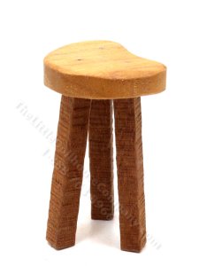 (image for) Miniature Rustic Stool for Dollhouses