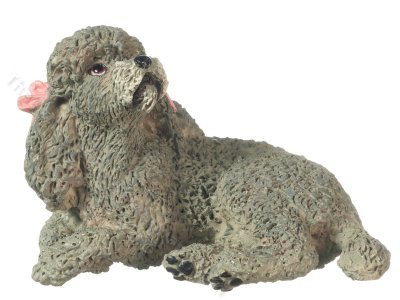 (image for) Dollhouse Scale Miniature Poodle Dog