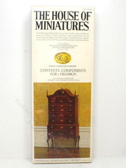 (image for) Miniature As-Is Unfinished Split-Bonnet Highboy