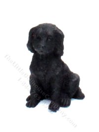 (image for) Miniature Black Labradoodle for Dollhouses