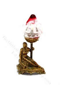 (image for) Miniature Bronze Seated Liberty Lamp by Jim Pounder