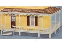 (image for) Dollhouse 19" Gingerbread WrapAround Porch Kit - Right Side