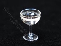 (image for) Miniature Glass of Champagne for Dollhouses