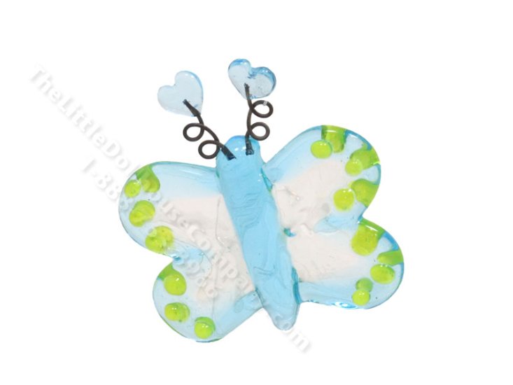 (image for) Miniature Blown Glass Butterfly Figurine for Dollhouses