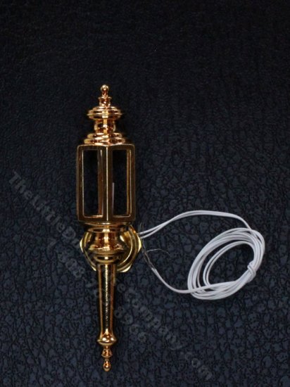 (image for) Miniature Brass Coach Lamp for Dollhouses