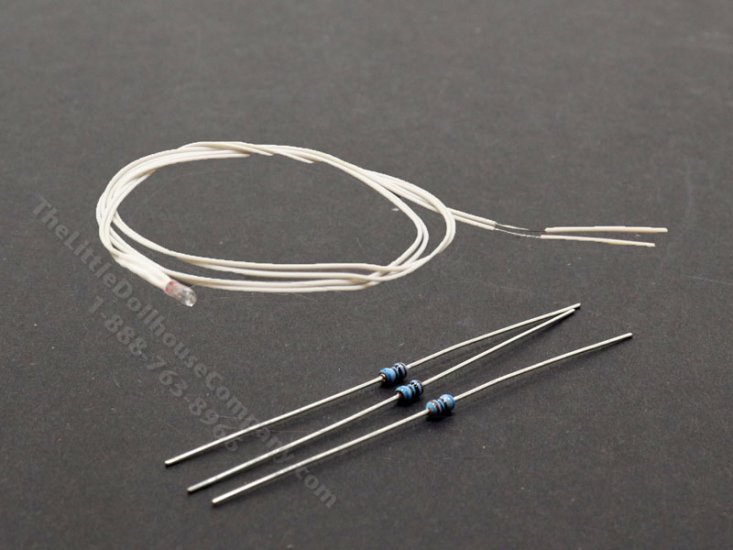 (image for) Dollhouse Scale Model 1.5V Micro Bulb with Resistors