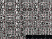 (image for) Octagon Tile Pattern Miniature Wallpaper for Dollhouse -Red/Grey