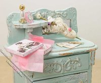 (image for) Miniature Decorated Dresser for Dollhouses