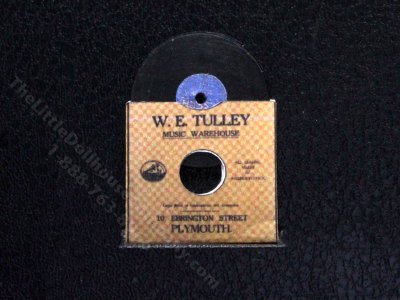 (image for) Miniature "W.E. Tulley" Vinyl Record for Dollhouses