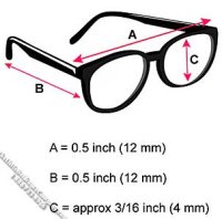 (image for) Miniature Aviator ACE Sunglasses for Men for Dollhouses