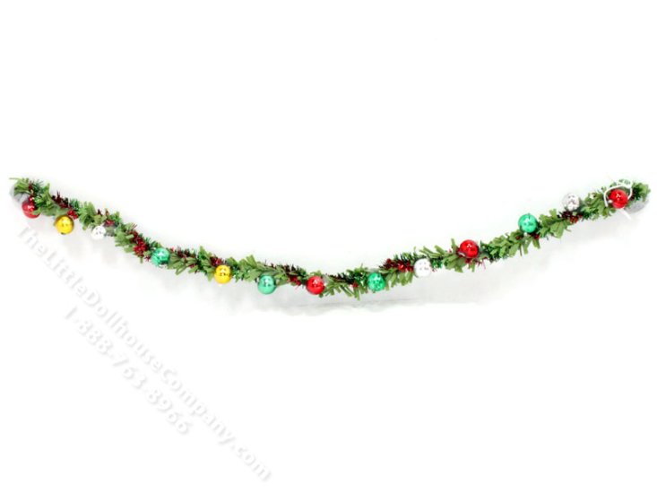(image for) Minaiture Christmas Garland with Ornaments