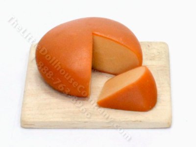 (image for) Miniature Wheel of Gouda on a Board by Charlotte Willmott