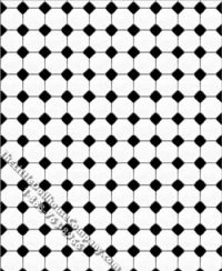 (image for) Metro Hexagon Tile Pattern Miniature Wallpaper for Dollhouses