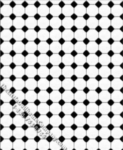 (image for) Metro Hexagon Tile Pattern Miniature Wallpaper for Dollhouses