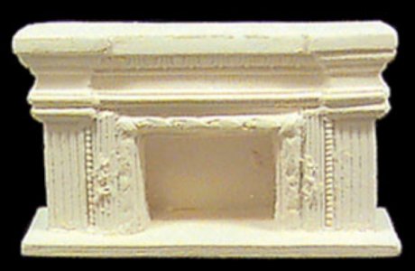 (image for) 1/2 Scale Resin Paintable Fireplace for Dollhouses