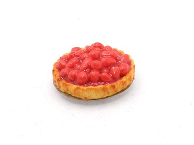 (image for) Miniature Open Faced Cherry Pie for Dollhouses