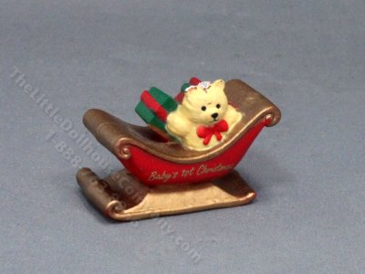 (image for) Miniature Christmas Sleigh for Dollhouses