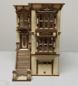 (image for) 1/48 Scale Lisa Painted Lady San Francisco with French Door