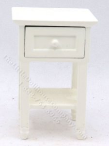 (image for) Miniature White Bedside Table