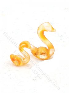 (image for) Miniature Pink Resin Swans