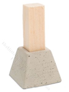 (image for) Miniature Concrete Deck Block for Dollhouses (4pcs)