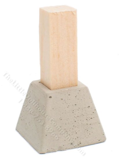 (image for) Miniature Concrete Deck Block for Dollhouses (4pcs)