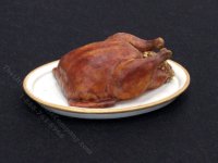 (image for) Miniature Roast Turkey by Jaycee Culham for Dollhouses