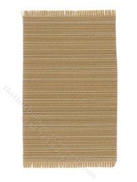 (image for) Miniature Beige Striped Rug for Dollhouses