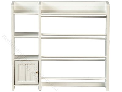 (image for) Miniature Child's Storage Cabinet for Dollhouses - White