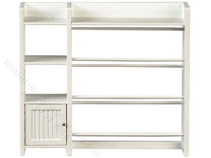 (image for) Miniature Child's Storage Cabinet for Dollhouses - White