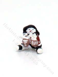 (image for) Miniature Woman and Children Figurine