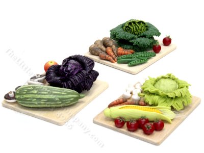 (image for) Miniature Cutting Board with Assorted Vegetables