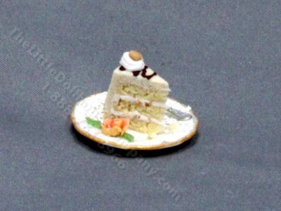 (image for) Miniature Slice of Cake for Dollhouses