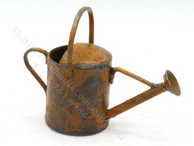 (image for) Miniature Rusted Metal Watering Can
