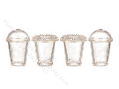 (image for) Miniature To-Go Cups. for Dollhouses (8pcs)