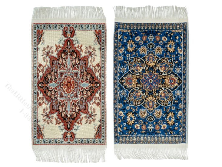 (image for) Dollhouse Scale Model Pair of Turkish Carpet