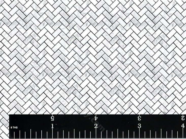 (image for) Miniature Herringbone Marble Wallpaper/Flooring for Dollhouses