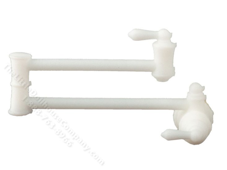(image for) Miniature White Traditional Pot Filler for Dollhouses