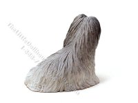(image for) Miniature Grey Lhasa Apso for Dollhouses