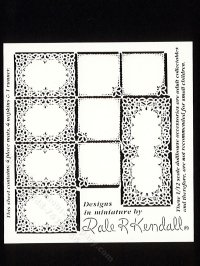 (image for) Miniature Placemats by Jeannetta Kendall for Dollhouses