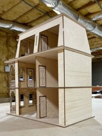 (image for) Full Scale Saint Charles French Quarter Laser Dollhouse Kit